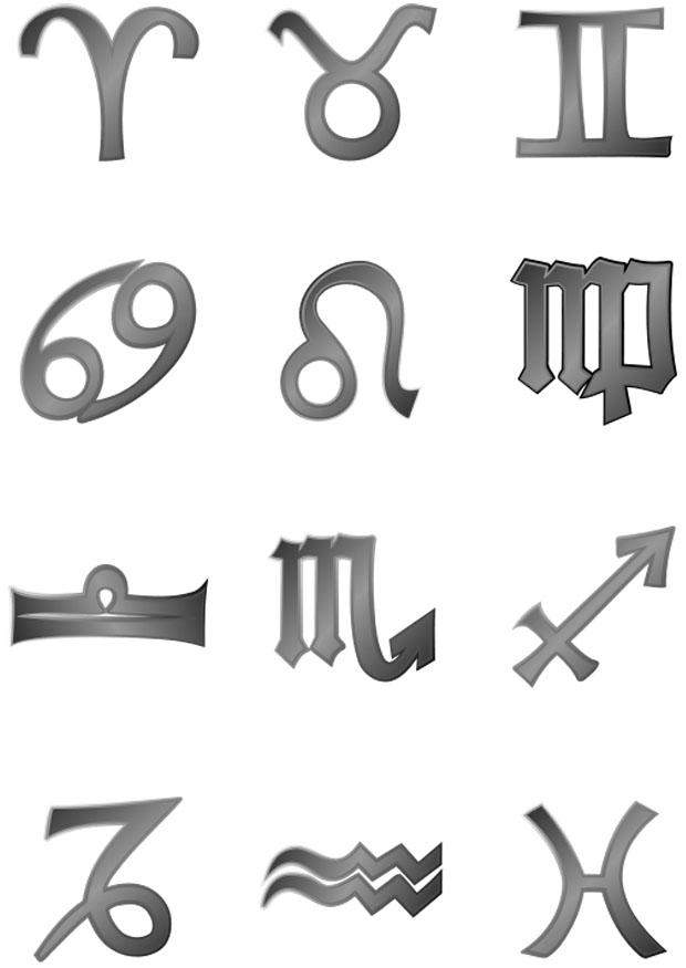 horoskop Fargeleggingsbilde horoskop