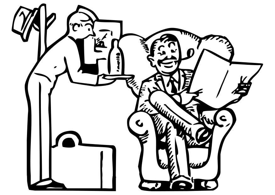 hotellservice Fargeleggingsbilde hotellservice