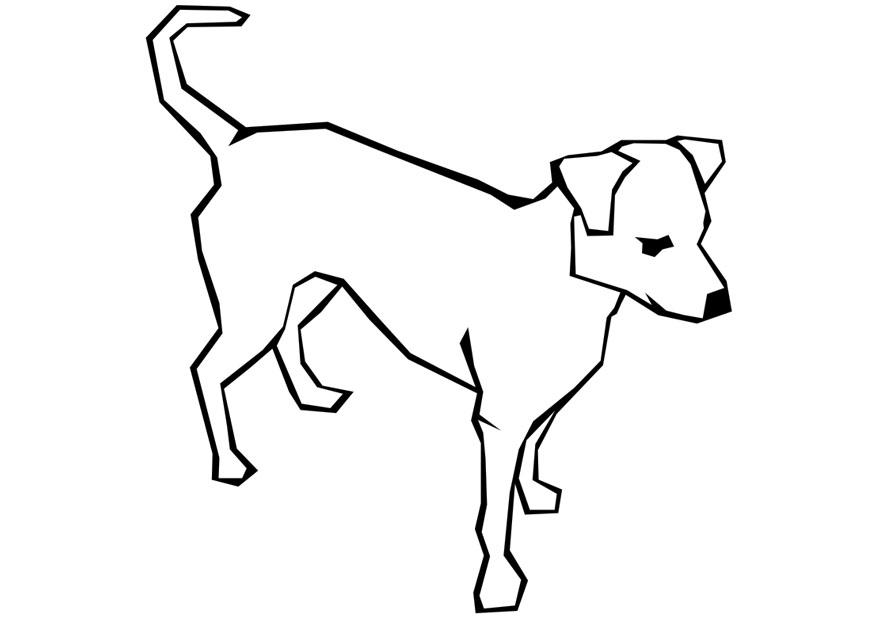 hund Fargeleggingsbilde hund