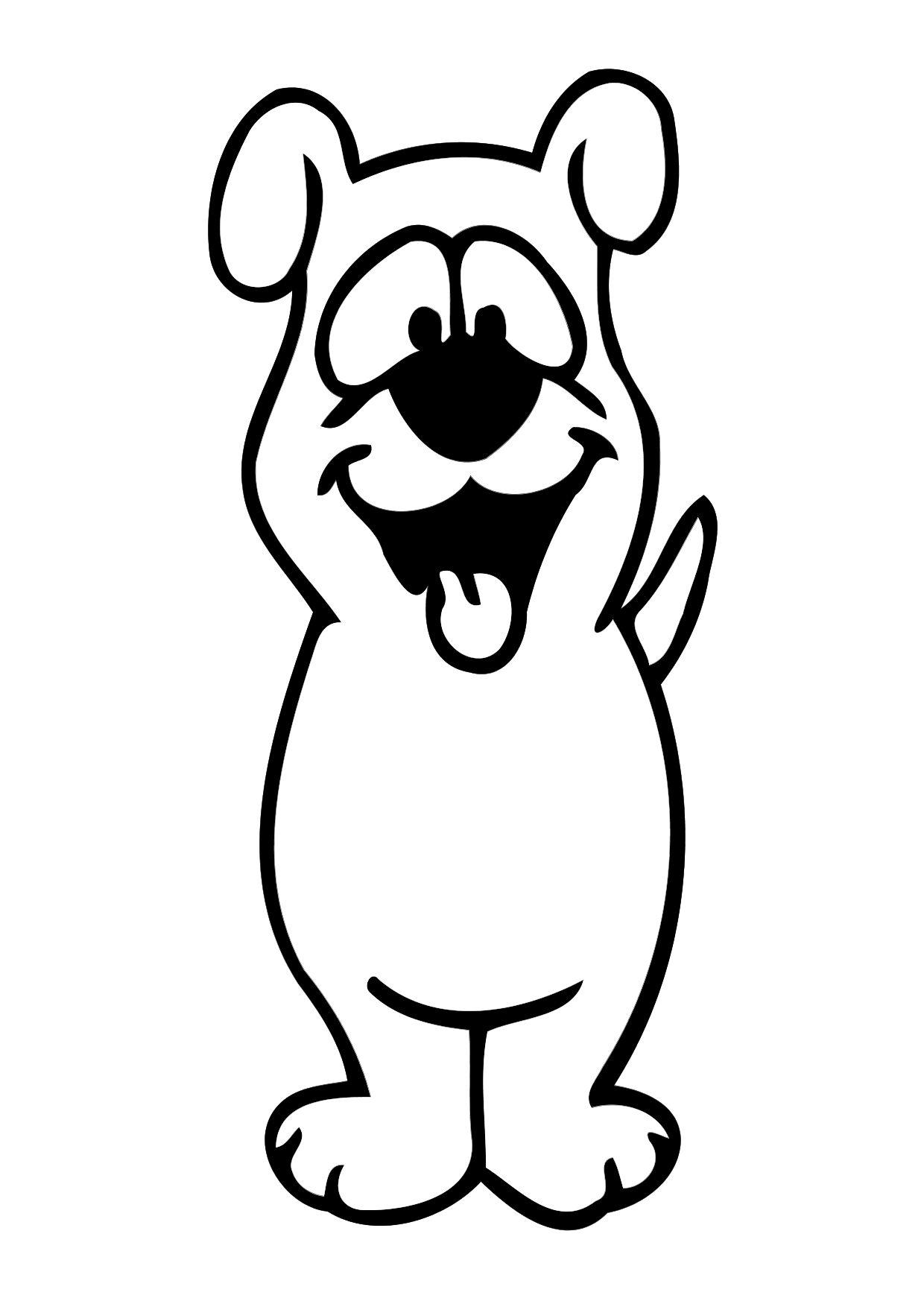 hund Fargeleggingsbilde hund