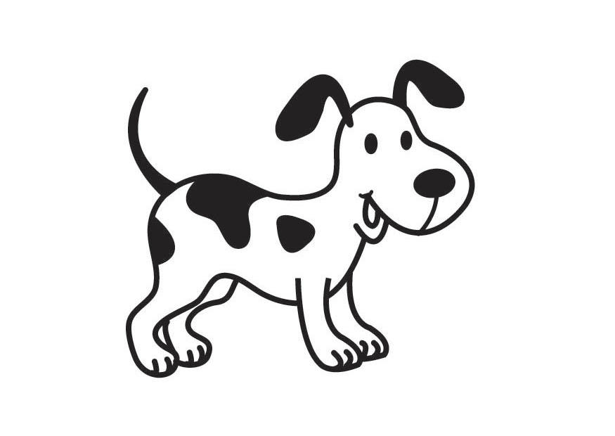 hund Fargeleggingsbilde hund