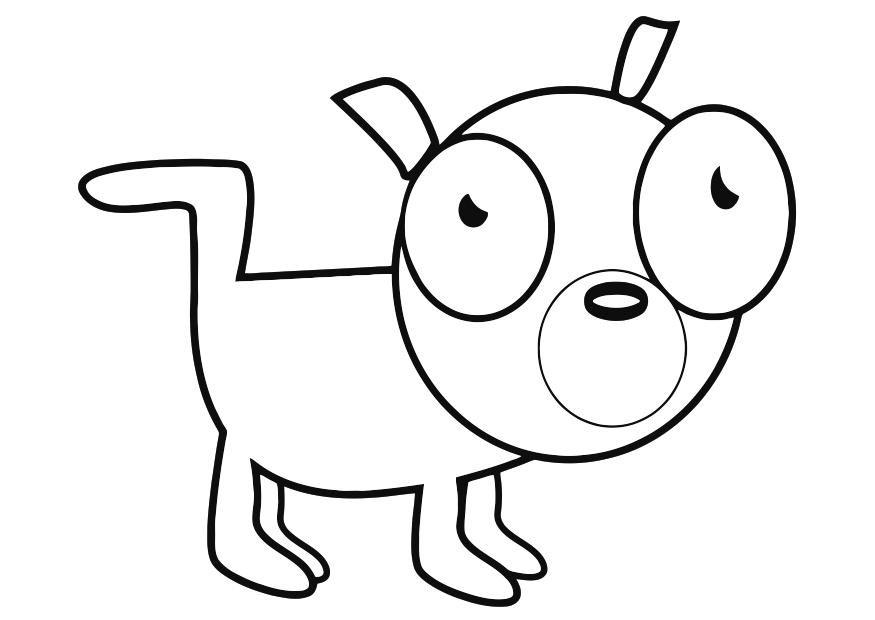 hund Fargeleggingsbilde hund