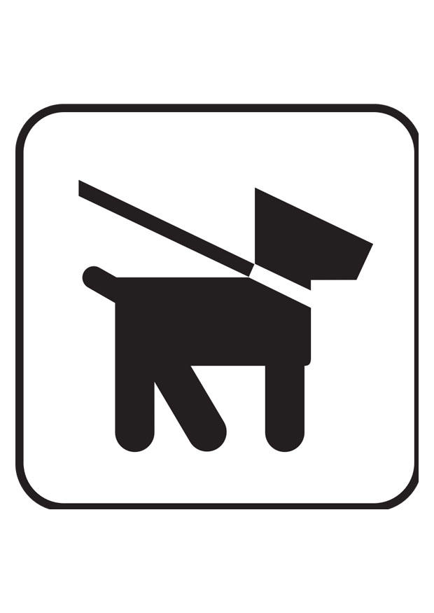 hund i bA¥nd Fargeleggingsbilde hund i bA¥nd