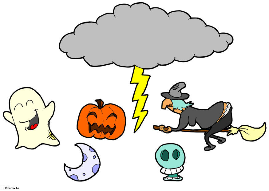håndverk for barn halloween mobil