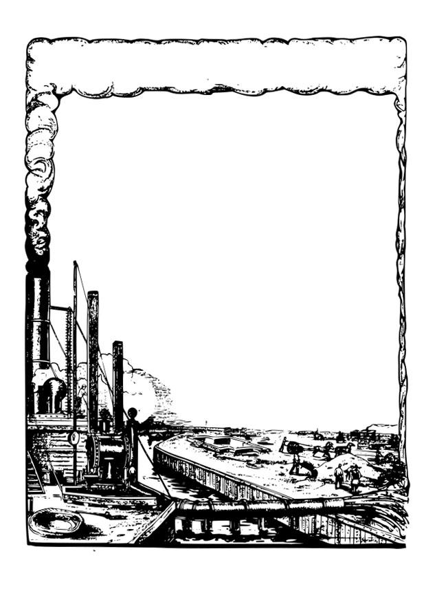 Fargeleggingsbilde industri