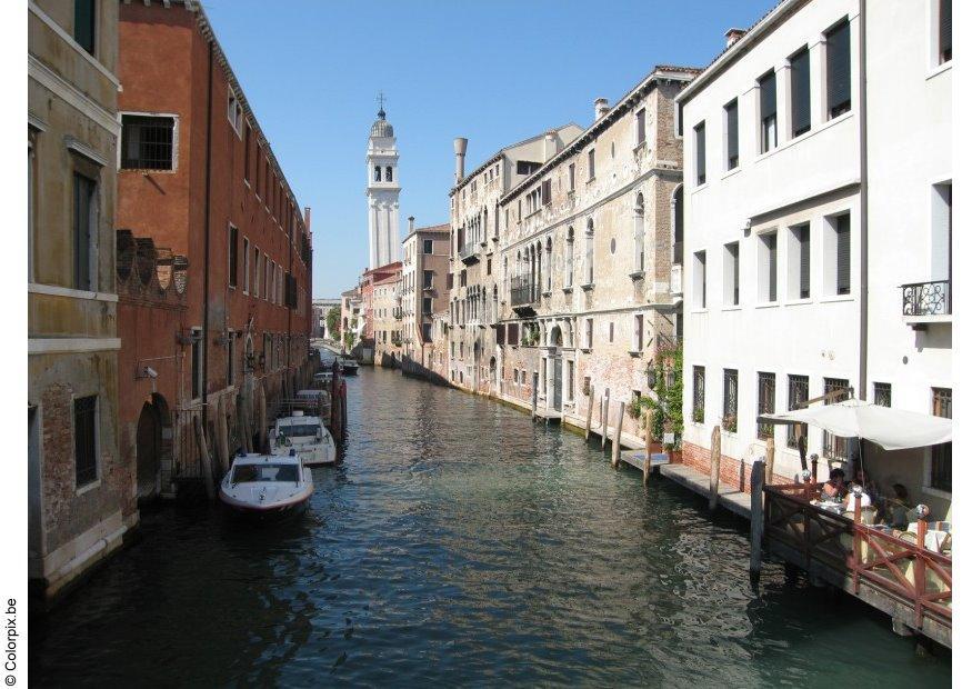 Foto inne i byen venezia