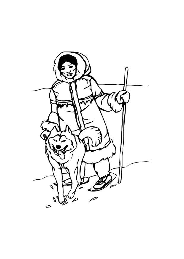 inuit Fargeleggingsbilde inuit
