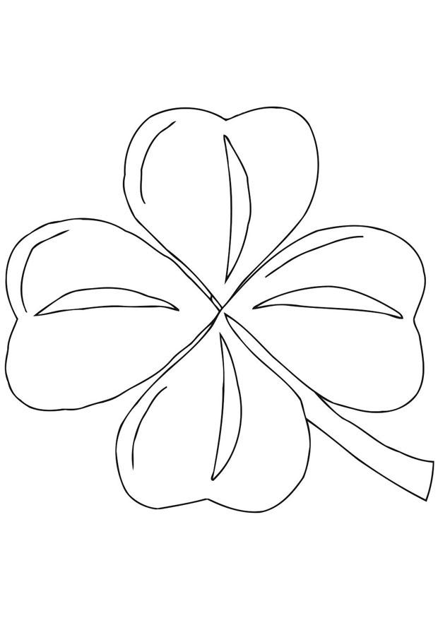 irsk firklA¸ver - shamrock Fargeleggingsbilde irsk firklA¸ver - shamrock