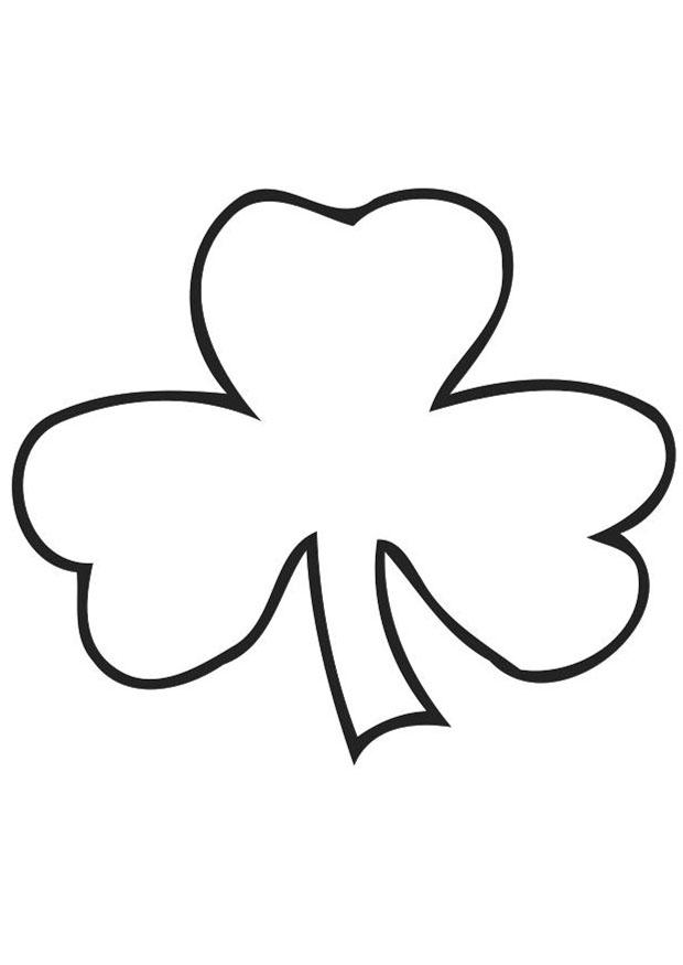 Fargeleggingsbilde irsk klA¸ver - shamrock