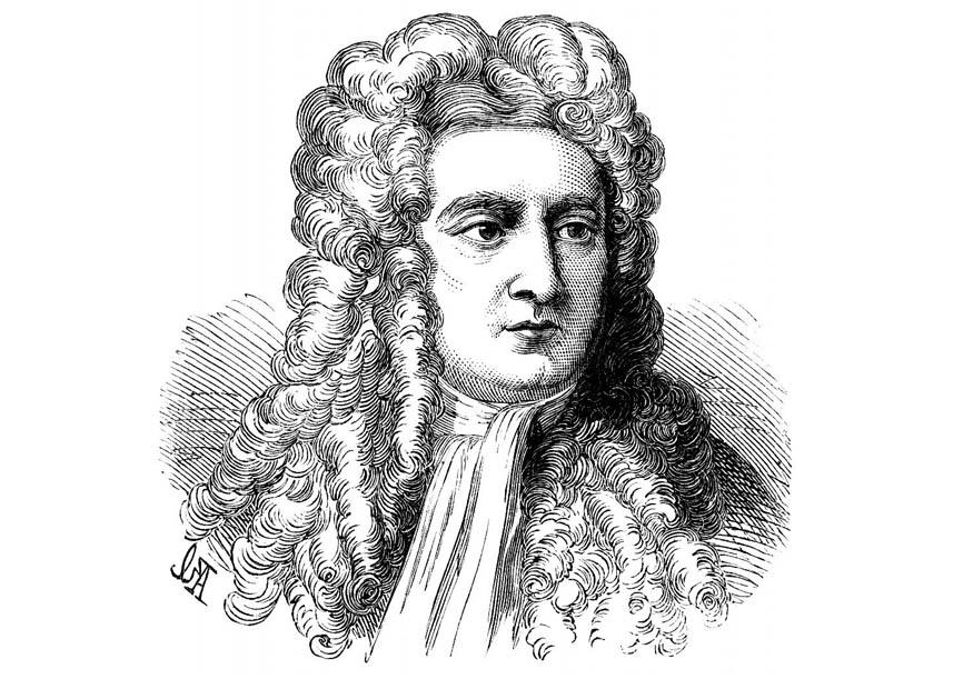 Fargeleggingsbilde isaac newton