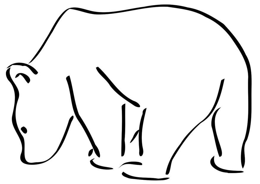 isbjA¸rn Fargeleggingsbilde isbjA¸rn