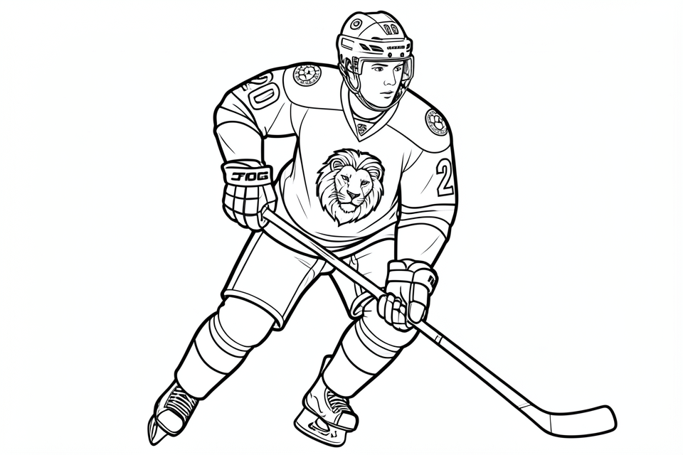 ishockey Fargeleggingsbilde ishockey