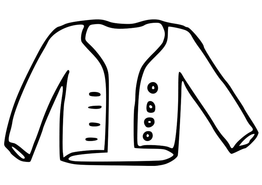 Fargeleggingsbilde jakke