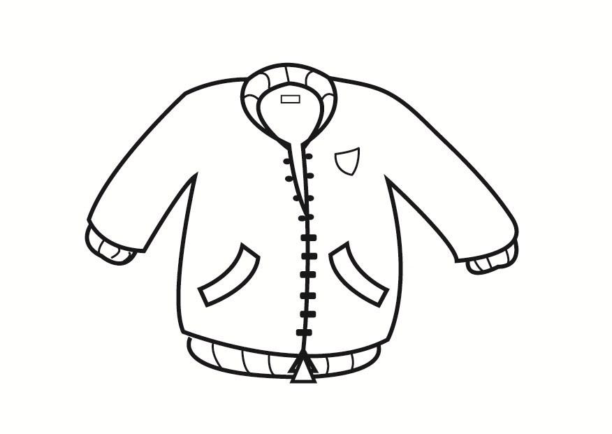 Fargeleggingsbilde jakke