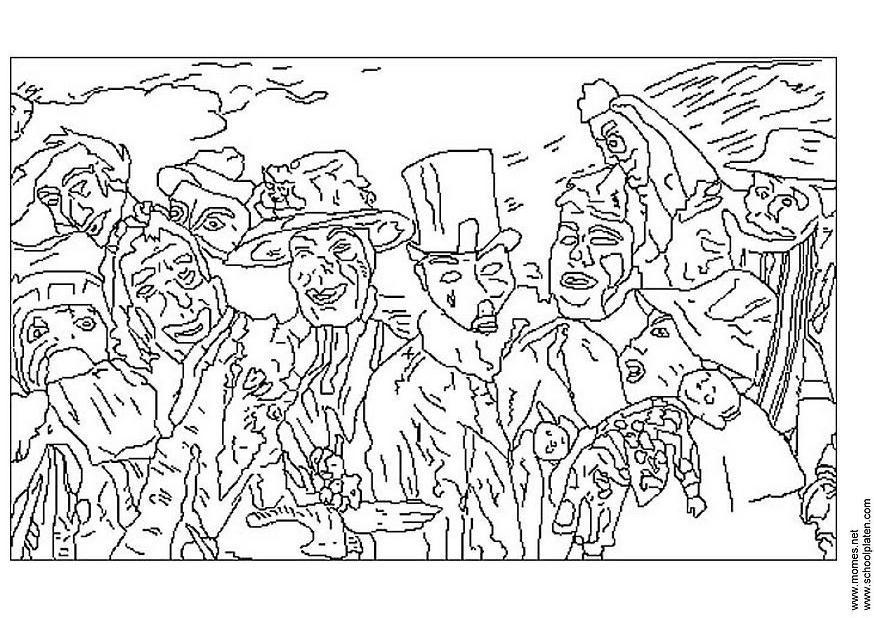 james ensor Fargeleggingsbilde james ensor