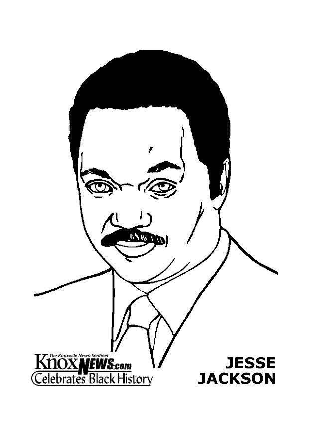 Fargeleggingsbilde jesse jackson
