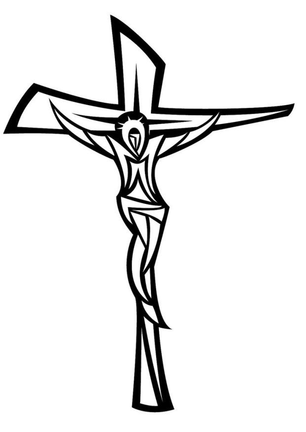 jesus pA¥ korset Fargeleggingsbilde jesus pA¥ korset
