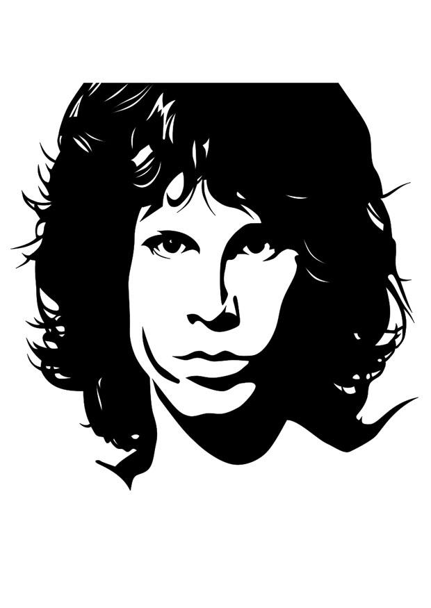 Fargeleggingsbilde jim morrison