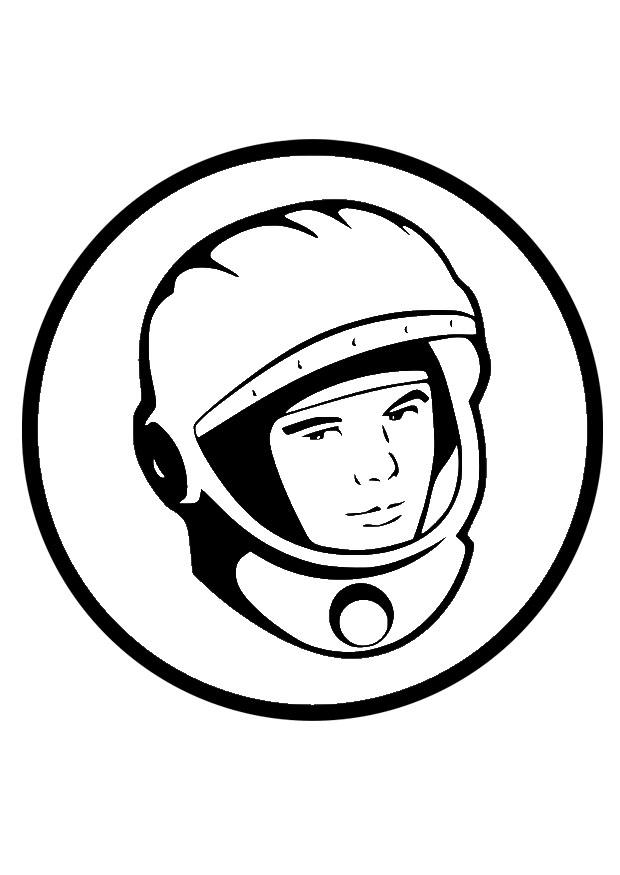 Fargeleggingsbilde joeri gagarin