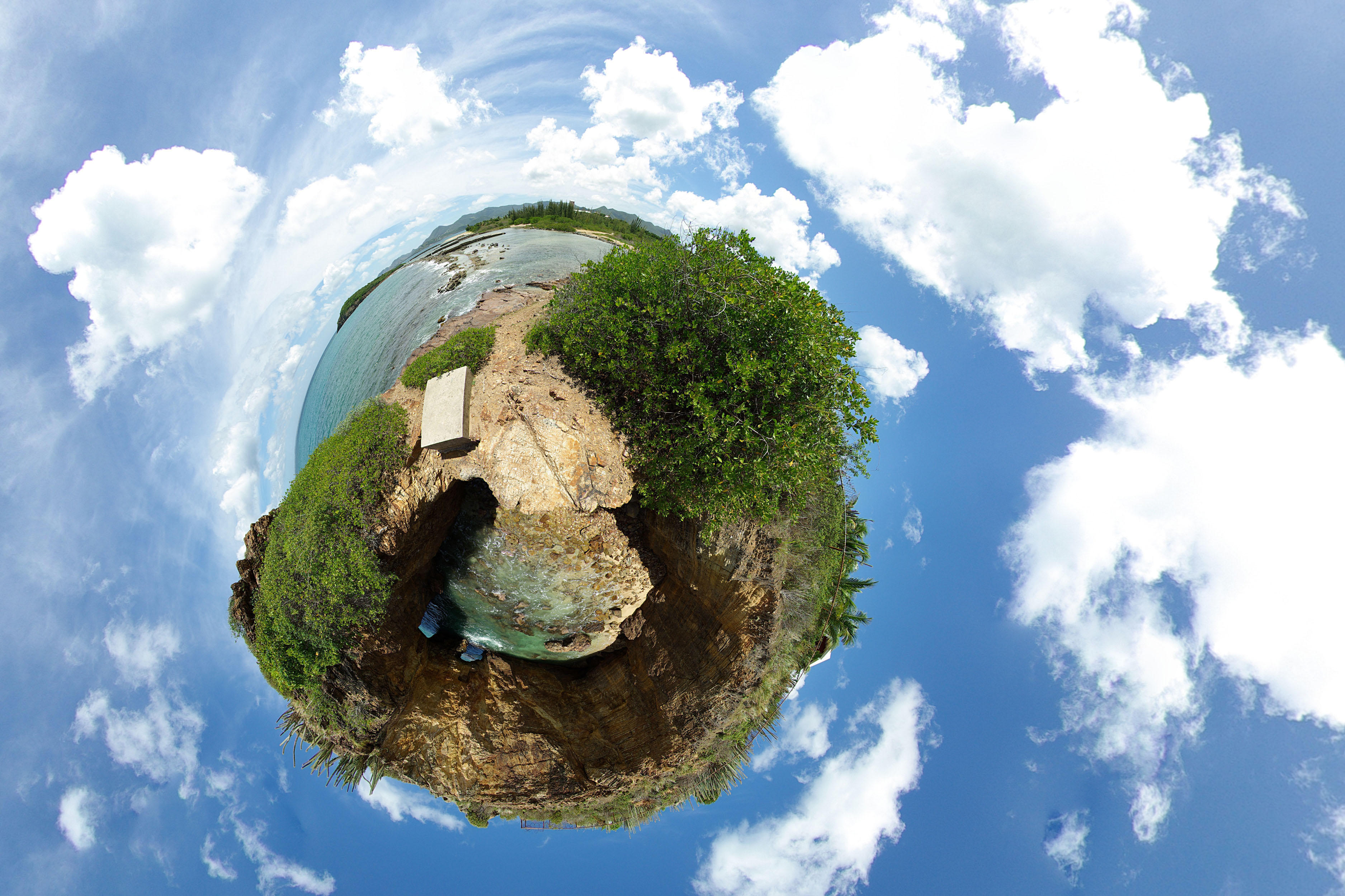Foto jorden - panoramisk effekt