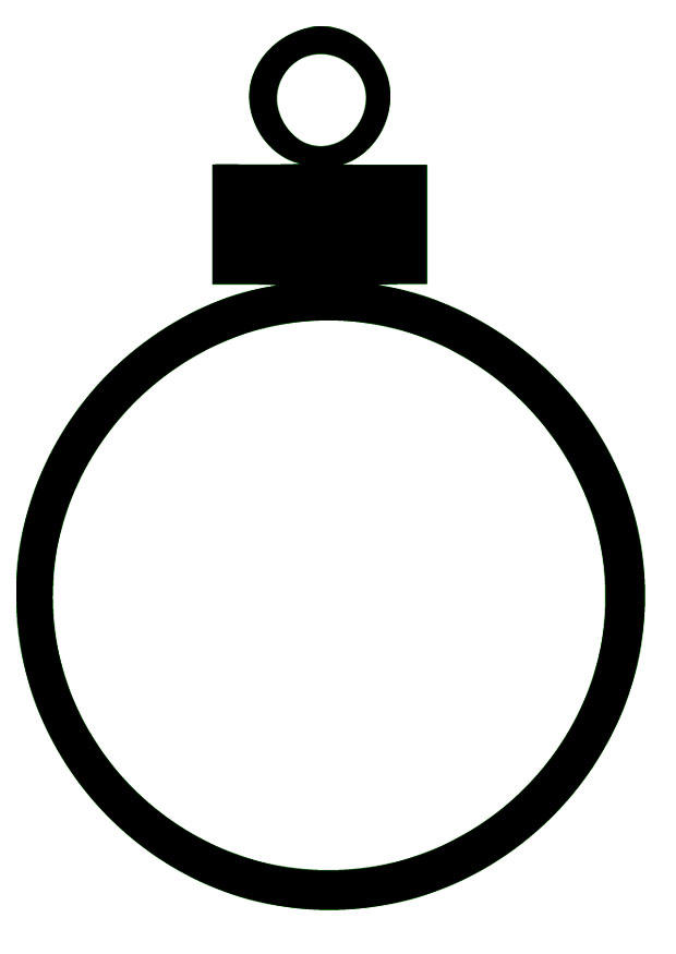 Fargeleggingsbilde julekule