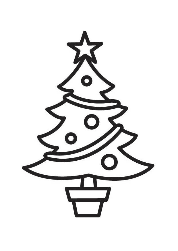 juletre Fargeleggingsbilde juletre