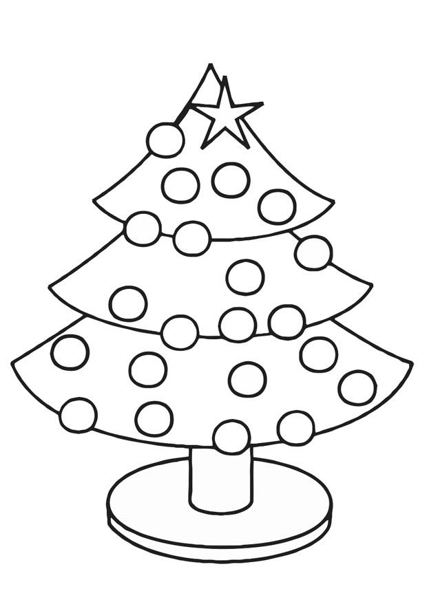 Fargeleggingsbilde juletre