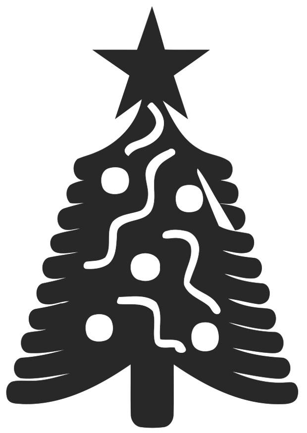 juletre Fargeleggingsbilde juletre