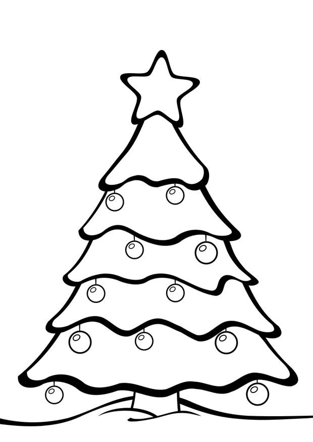 juletre Fargeleggingsbilde juletre