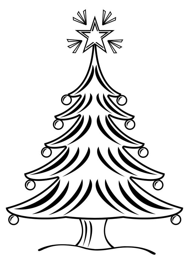 juletre Fargeleggingsbilde juletre