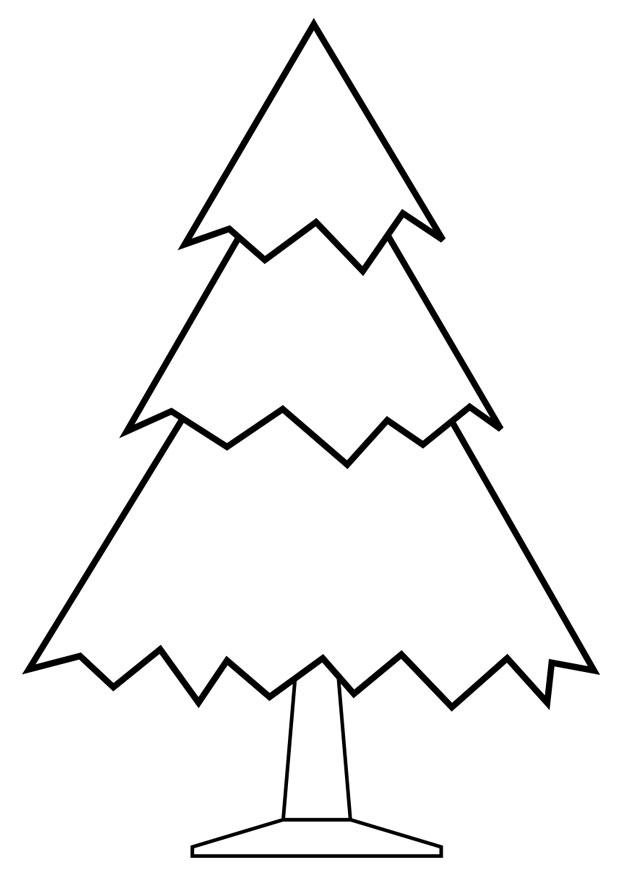 Fargeleggingsbilde juletre