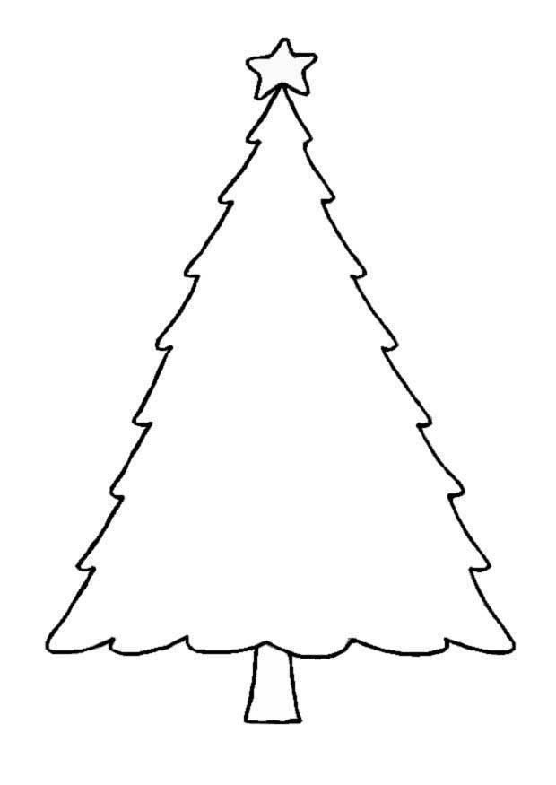 Fargeleggingsbilde juletre