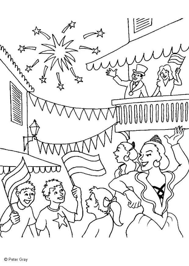 Fargeleggingsbilde karneval