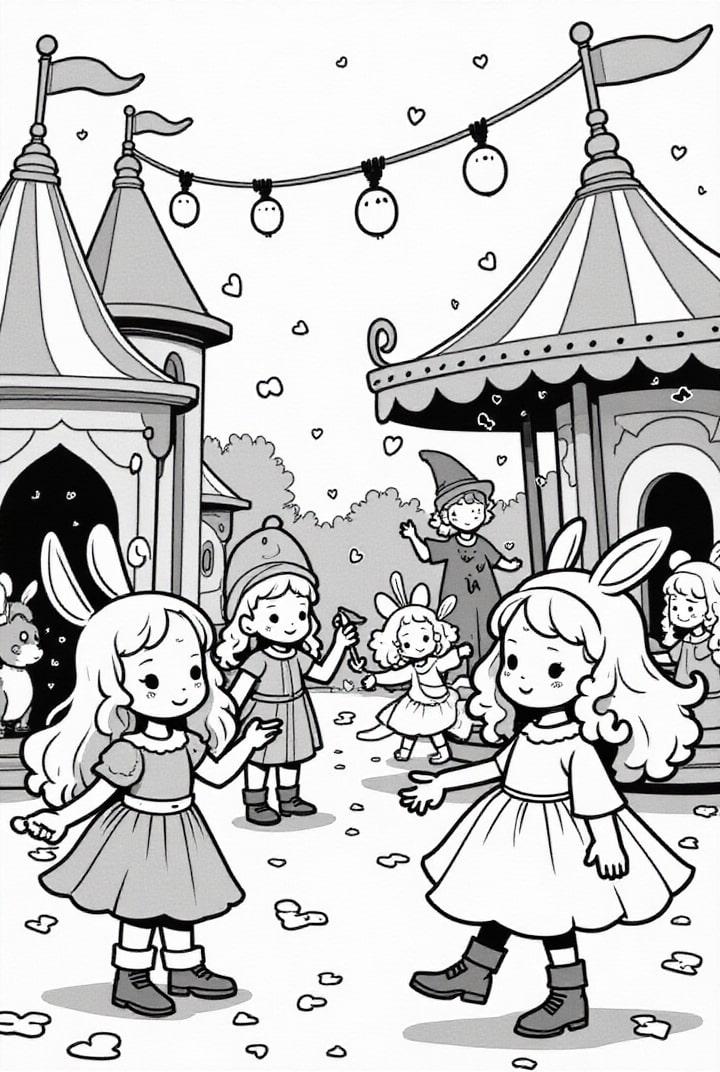 karnevalsfest Fargeleggingsbilde karnevalsfest