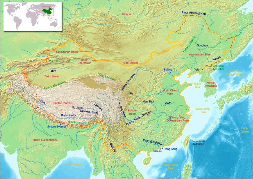bilde kart over kina 2