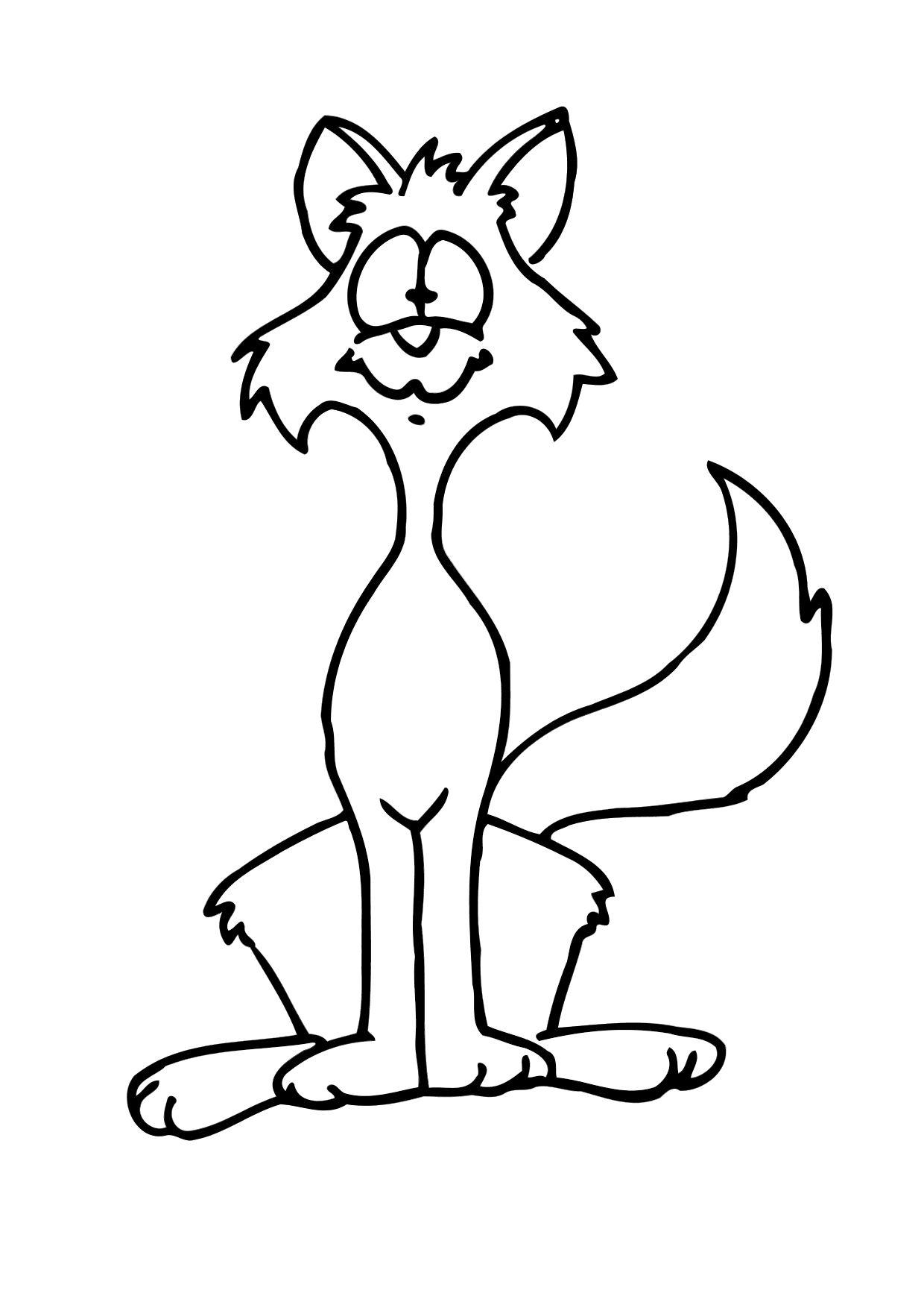 Fargeleggingsbilde katt
