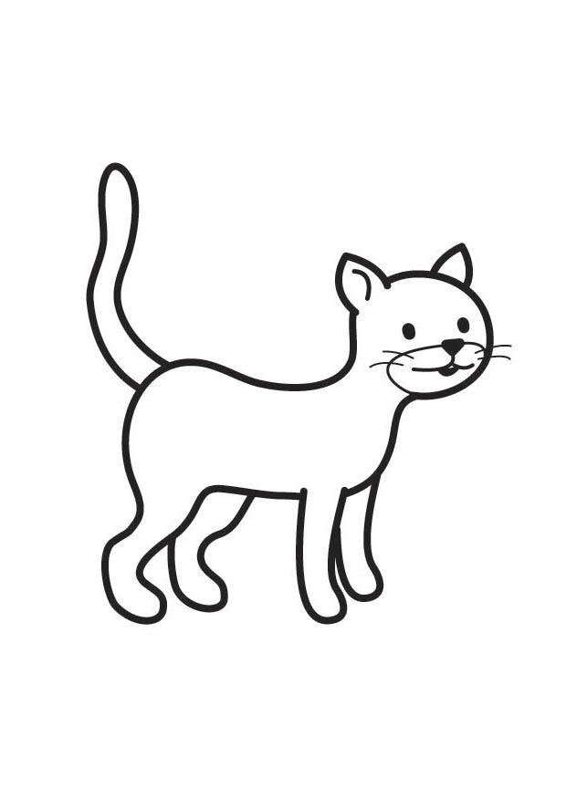 katt Fargeleggingsbilde katt