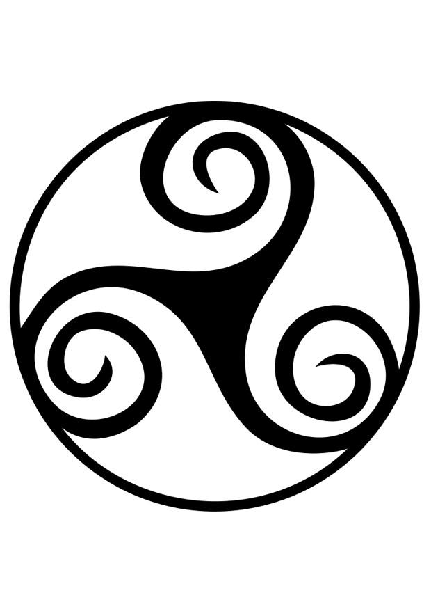 keltisk symbol Fargeleggingsbilde keltisk symbol