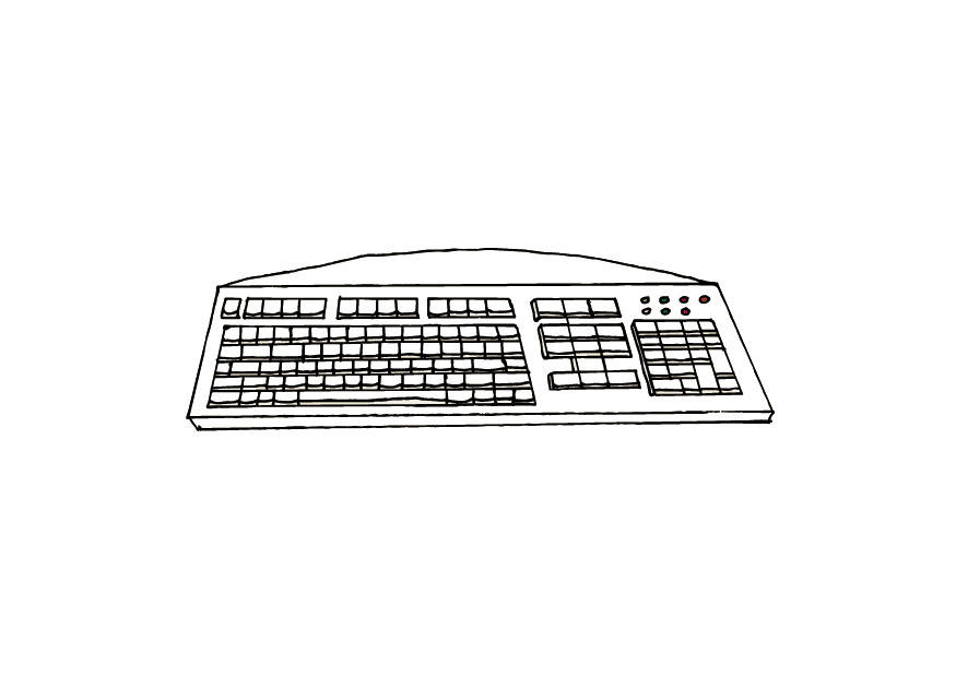 keyboard Fargeleggingsbilde keyboard