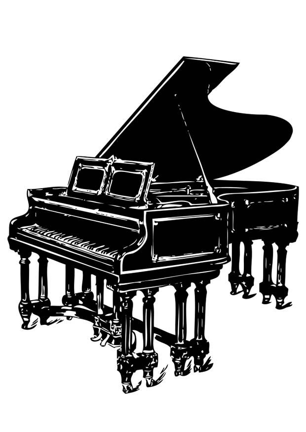 klavier Fargeleggingsbilde klavier