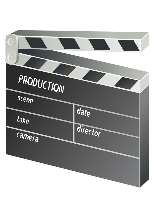 klipp - film Fargeleggingsbilde klipp - film