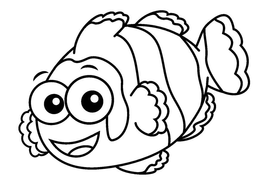Fargeleggingsbilde klovnfisk