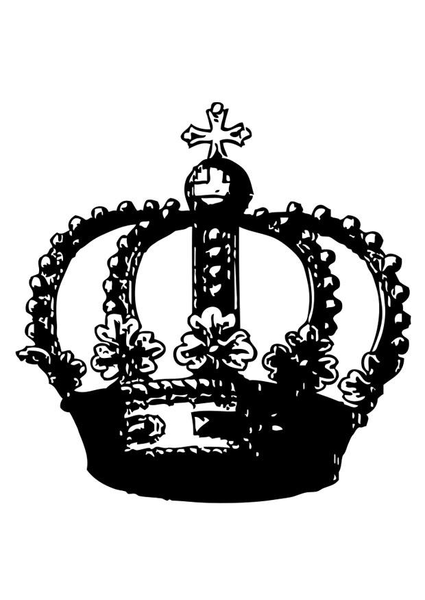 krone Fargeleggingsbilde krone