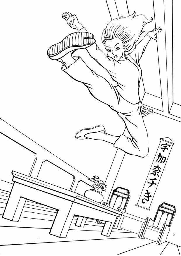 kung fu Fargeleggingsbilde kung fu