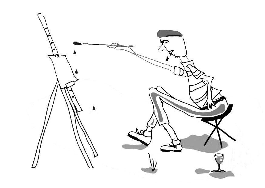 kunstner Fargeleggingsbilde kunstner