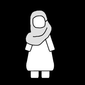 Fargeleggingsbilde kvinne med skjerf