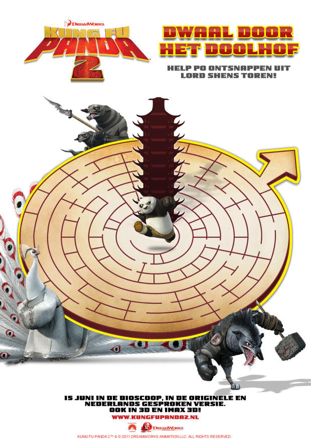 bilde labyrint - kung fu panda 2