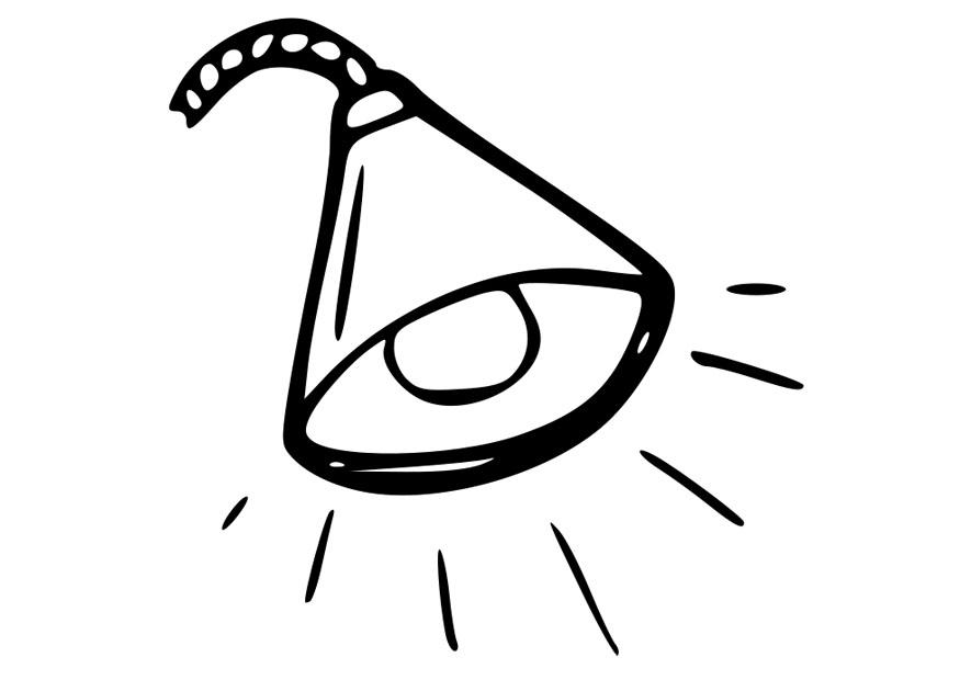 Fargeleggingsbilde lampe