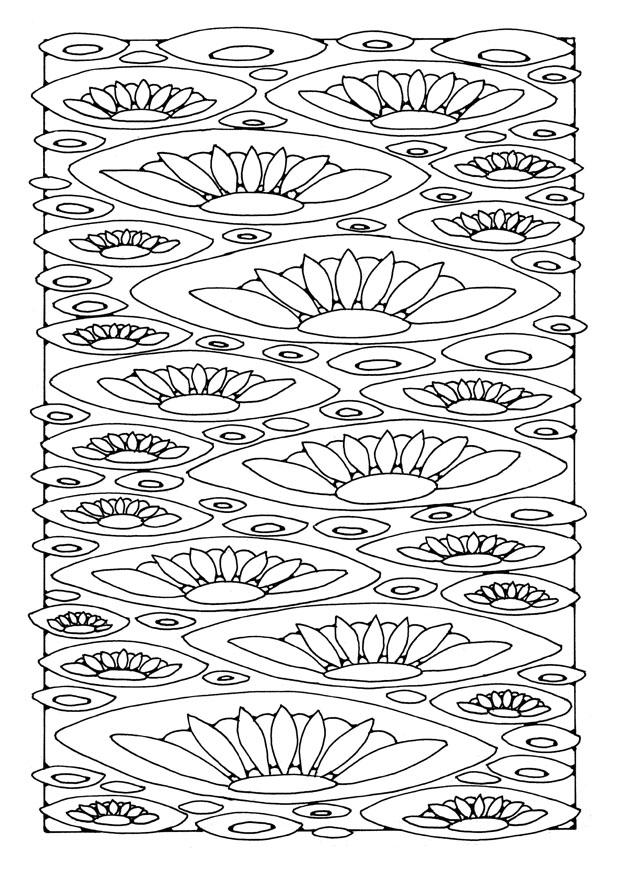 Fargeleggingsbilde liljer