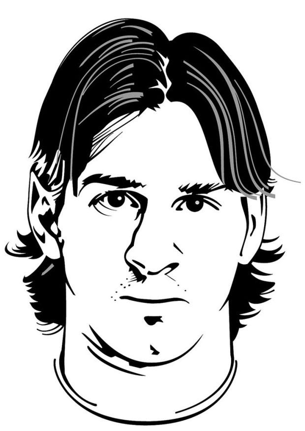 Fargeleggingsbilde lionel messi